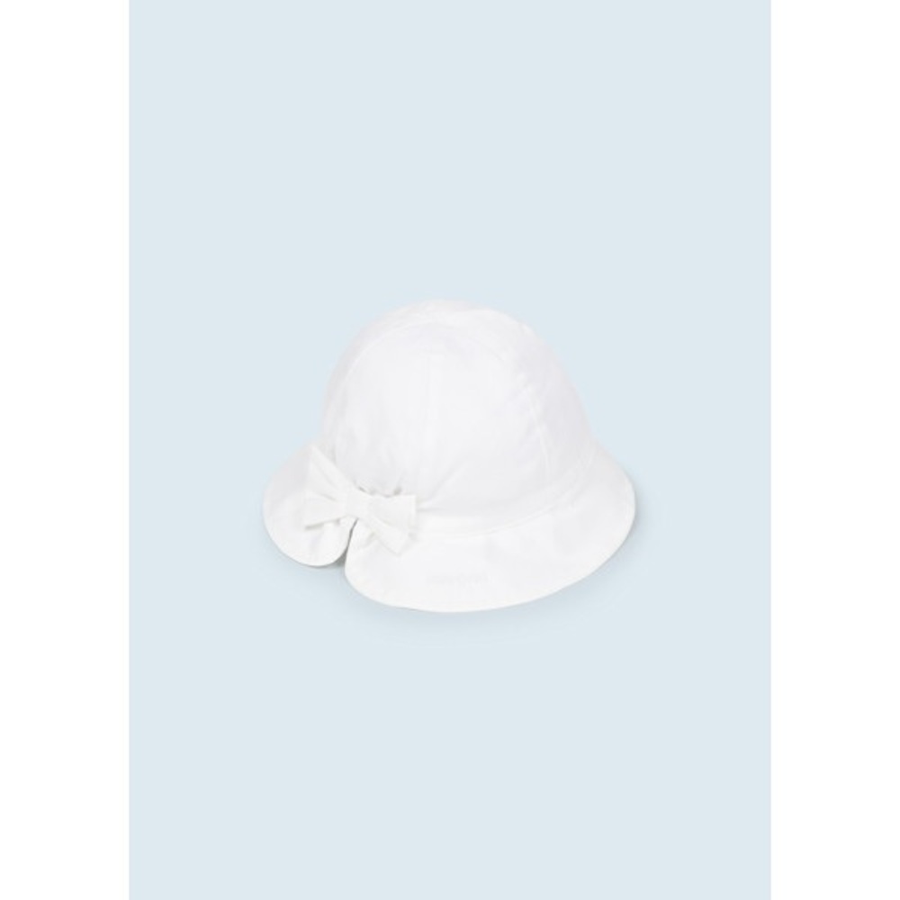 Size 44 cm Baby Hat Mayoral Kids White Hat with Chic Bow